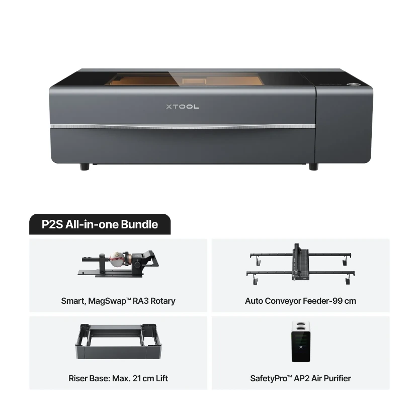 xTool P2S 55W Kit complete class 4