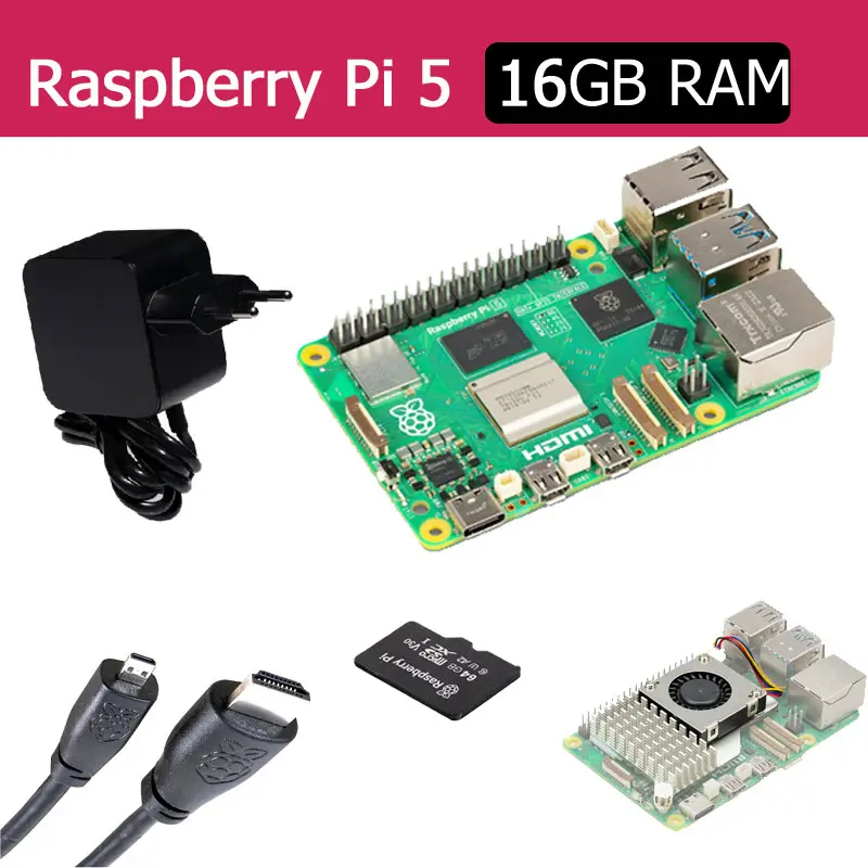 [RAS-SET5162] Raspberry Pi5 / 16GB Starter Pack - Noir