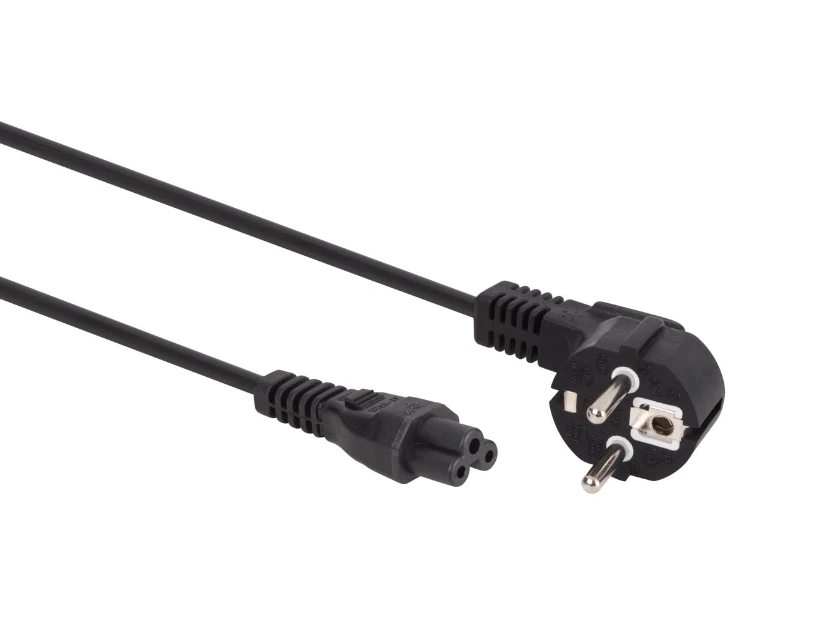 Voedingskabel, 1.8 m, 2.5 A/230 V, 625 W, type E/F 90° naar C5