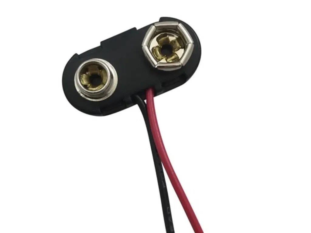 [VEL-BS-TR] BATTERIJCLIP VOOR 1 x 9V-CEL ("T"-TYPE)