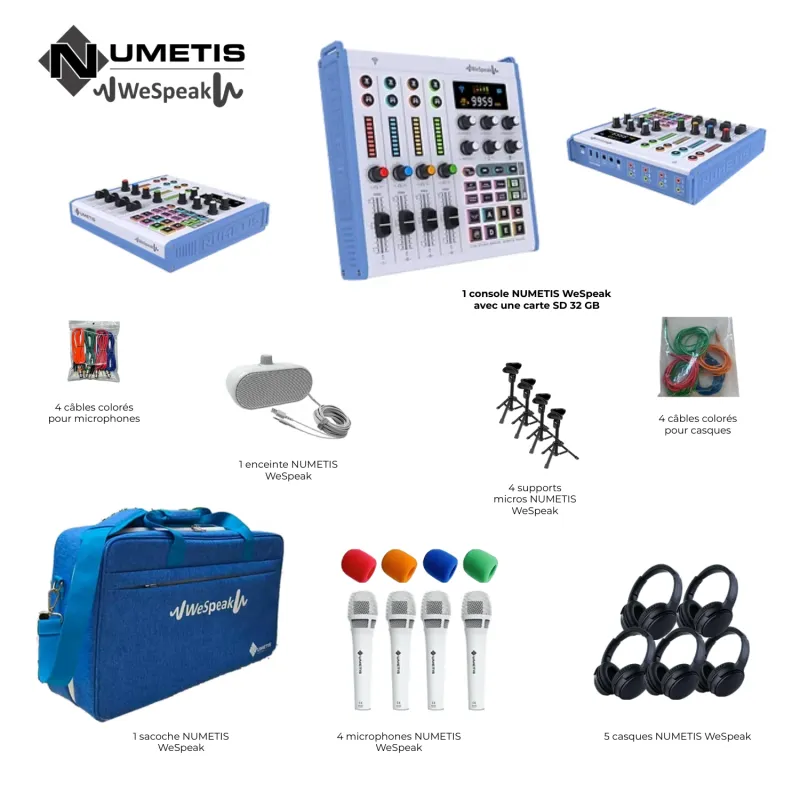 NUMETIS WeSpeak Podcast-kit