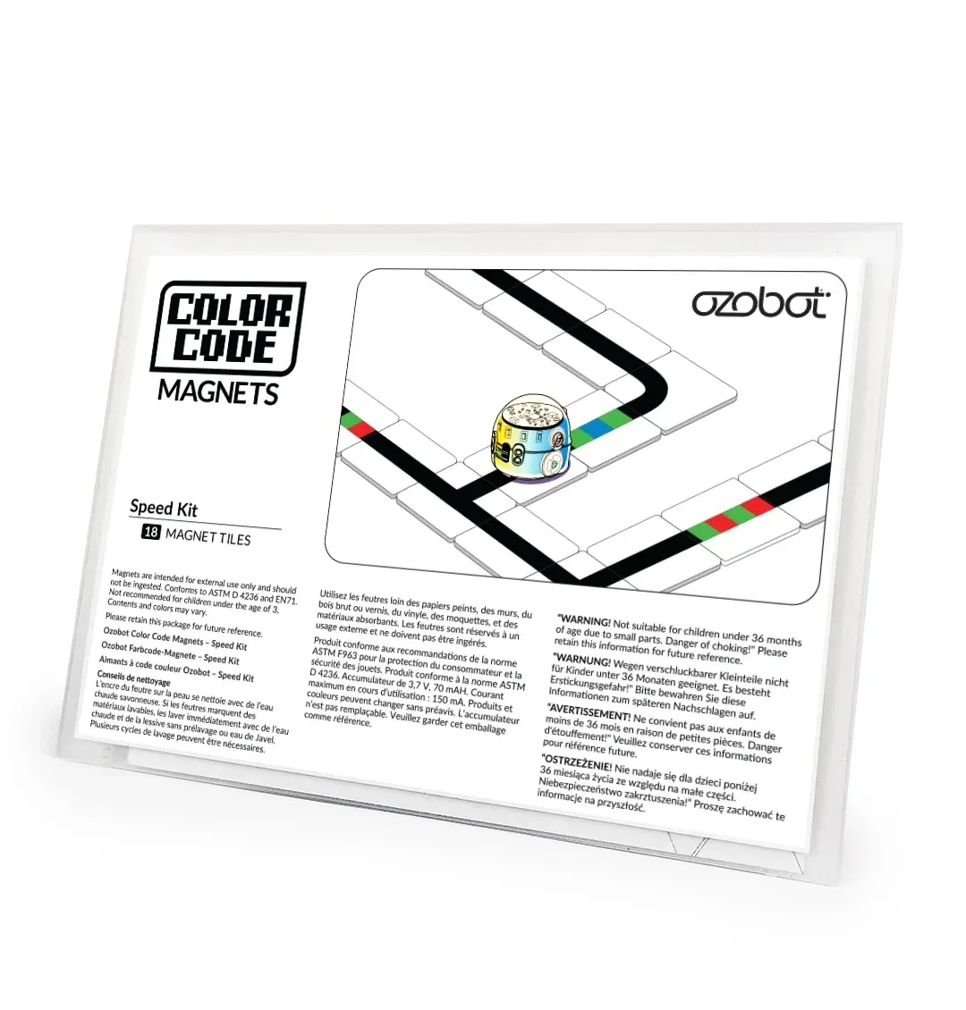 [OZO-035016-01] Ozobot Kleurcode Magneten Snelheid Set