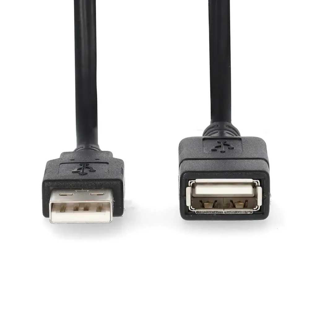USB 2.0 A male - A female verlengkabel - 1m