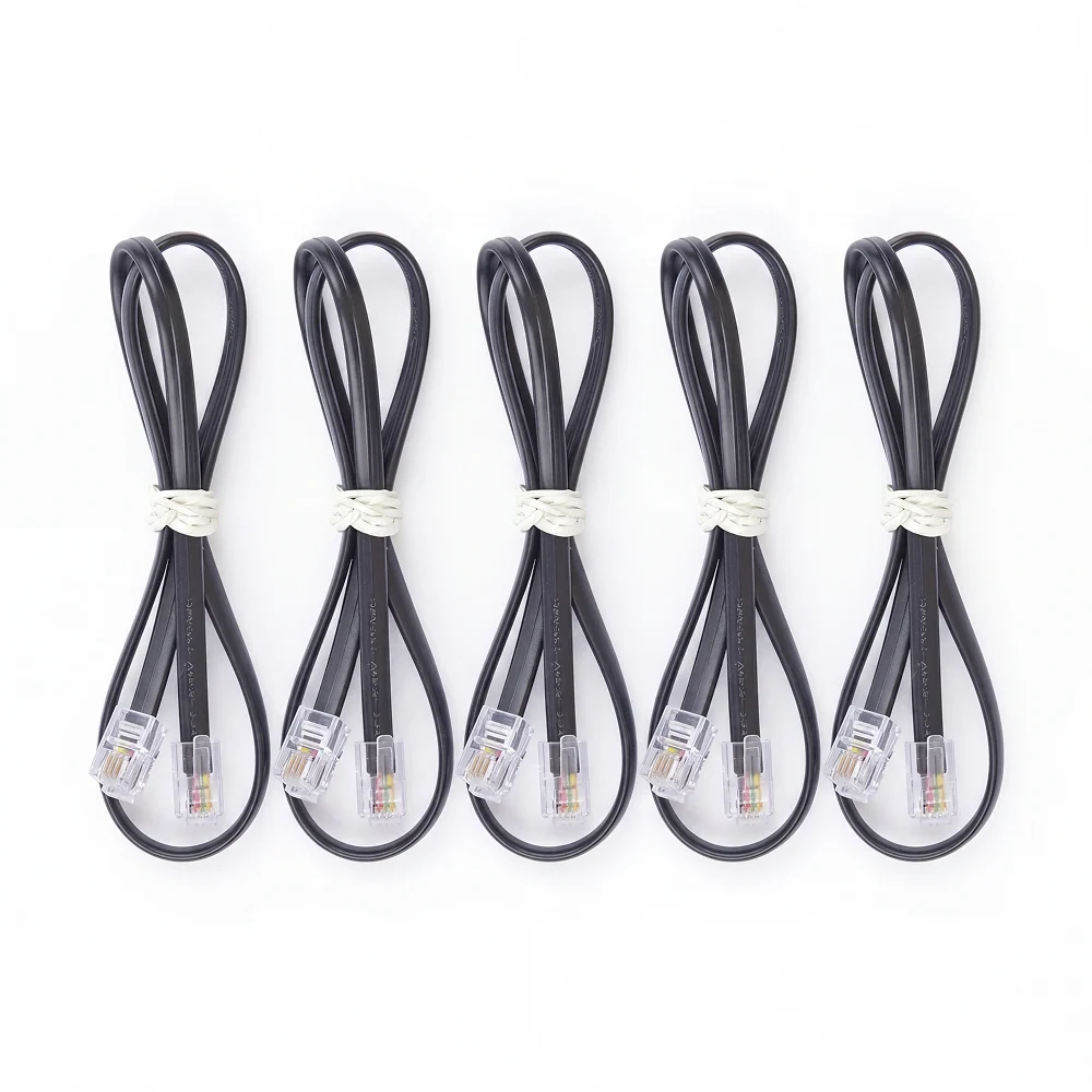 RJ11 4P4C 400mm cable (pack of 5)