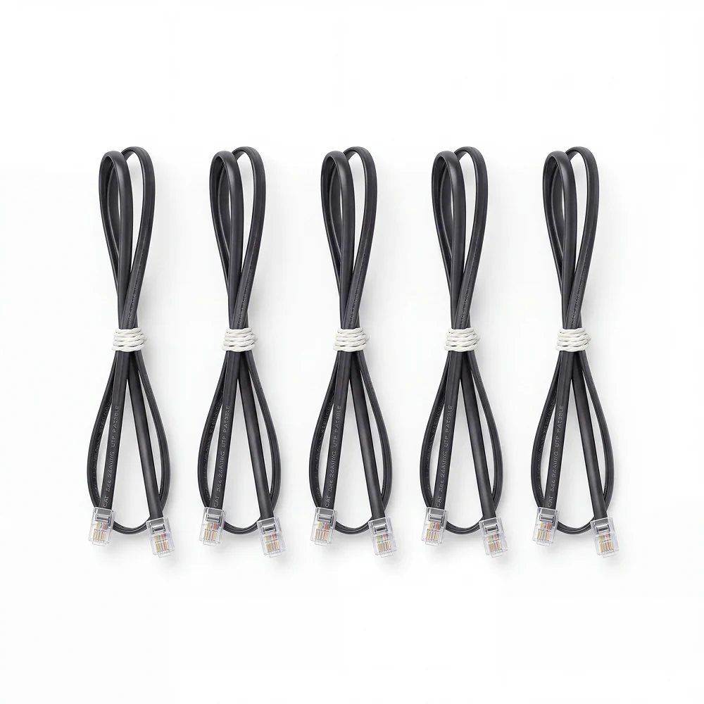 RJ11 4P4C 600mm cable (pack of 5)