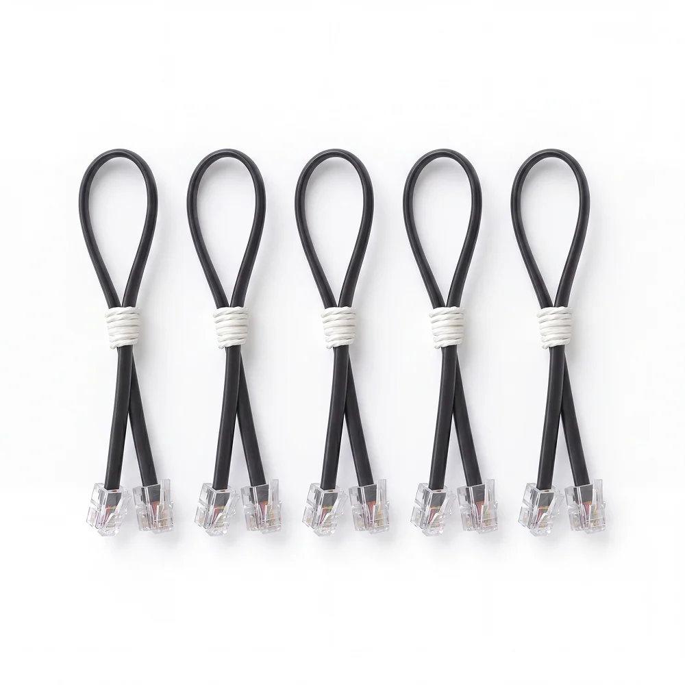 RJ11 4P4C 200mm cable (pack of 5)