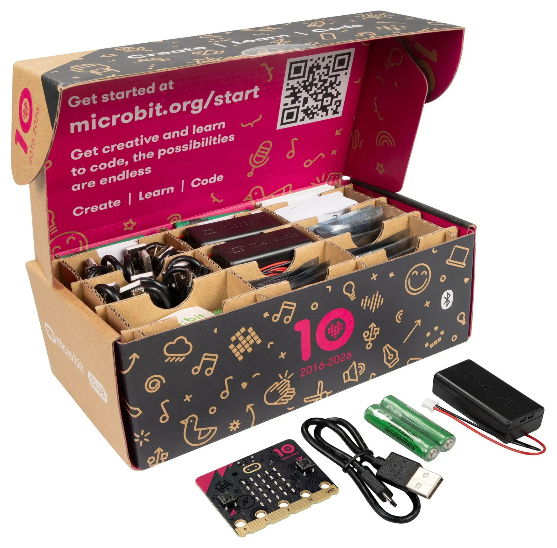 [MIC-CLUBV2-10Y] Micro:bit V2 Club 10 pack - 10th anniversary
