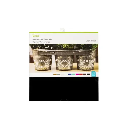 [CRI-2004330] Cricut Premium Vinyl Removable 30,5x30,5cm color 20 sheets