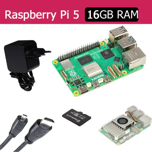 [RAS-SET5162] Raspberry Pi5 / 16GB Starter Pack - Zwart